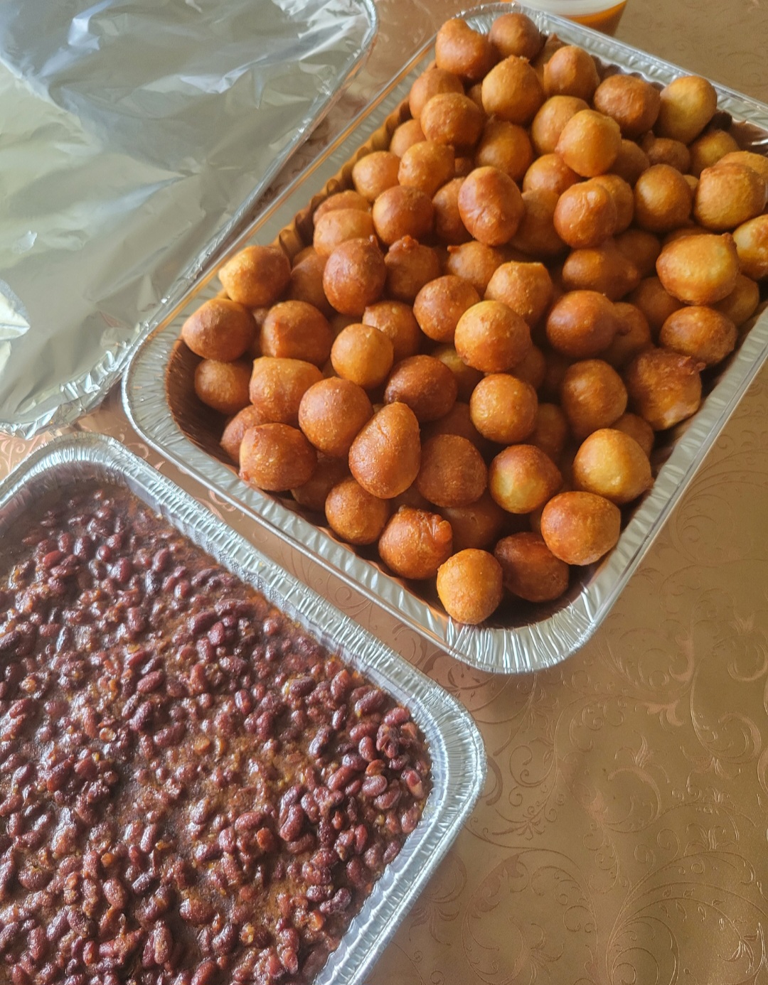 Puff and beans